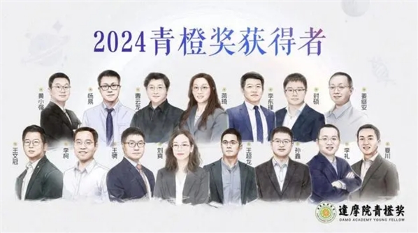 2024达摩院青橙奖名单公布，15名学者夺得百万科研大奖